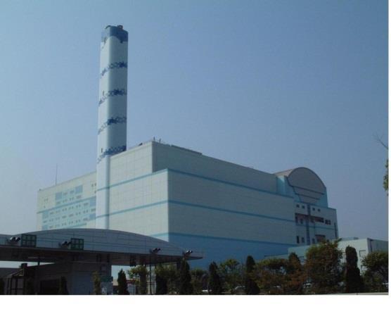 incineration plant Date of start : 1998 Capacity : 810 ton/day (270 ton 3) Power generation : 36,340 Kw Construction cost : 350