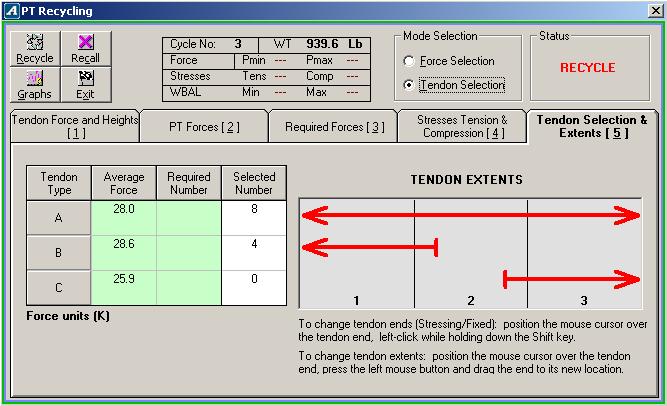 Once the execution is finished successfully, i.e., without any errors, the PT Recycling window shown in Fig 1.3-1 opens.