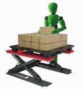 Simply pick up the palletized load (on any type of open-bottom pallet or skid), raise the pallet truck and roll the load into position.