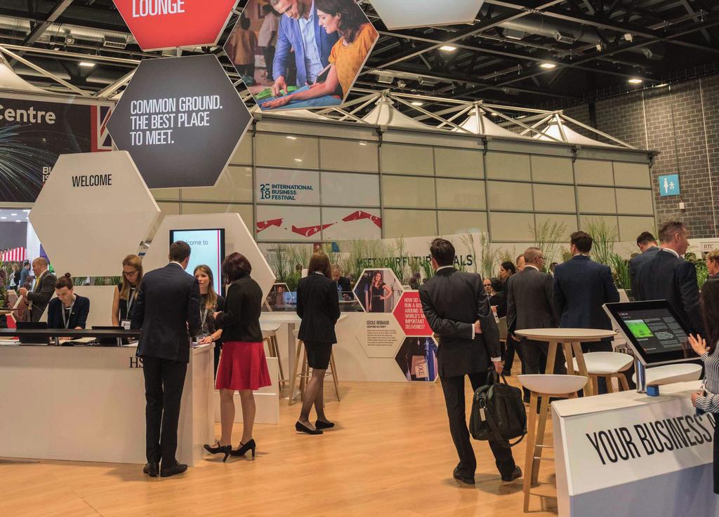 For three weeks in June 2018, the best of business will be represented on the floor of the International Business Festival as companies, organisations and regions exhibit their products and services