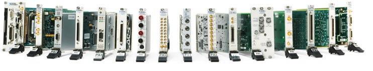 Flexible, Modular Hardware A variety of software-configurable NI measurement, signal generation, RF, power, and switch modules is available to meet your needs.