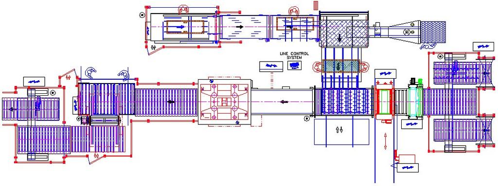 413M MONOVANO 1.000 DOORS PER SHIFT Example of line for the semi-automatic composition of 3-layer doors Finishing of 1.