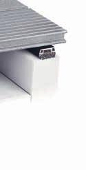 Alu Support Rail, Small Rubber Strip provides a typical yacht deck look and Cover Strip is flexible enough to be fitted on curved deck edges.
