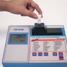 Simply choose the best range for your application: > low range: 0 to 150 mg/l O 2 > medium range: 0 to 1500 mg/l or 0 to 1000 mg/l O 2 Place the vial in the HANNA instruments photometer and read the