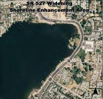 Figure 2 Shoreline Wetland Enhancement Area Sketch The 527 Widening Silver Lake Shoreline Enhancement Area contains