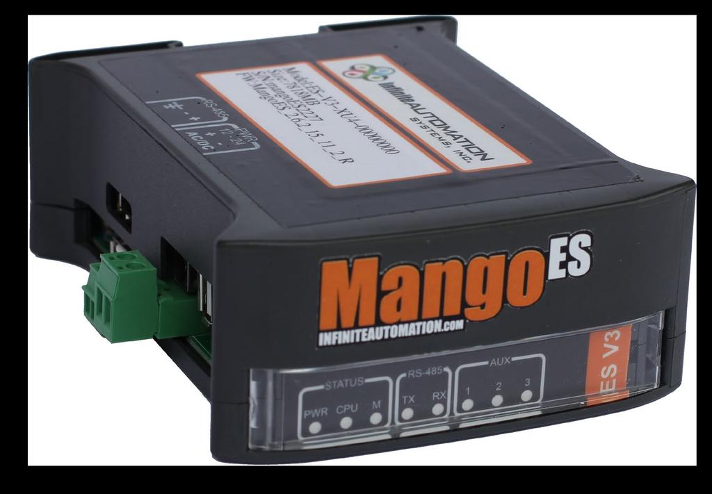 Sensors 0-10 Vdc 4-20 ma Output Relay 0-10 Vdc 4-20 ma The Mango (Embedded Server) is a compact & powerful ARM based Linux server with the full Mango Enterprise application pre-installed.
