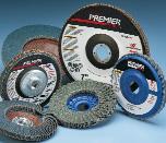 Flap Discs Premier Red Zirconia Alumina Resin Cloth Grind and finish at the same time No switching from depressed center wheel to resin fiber disc Fits same type grinder as resin Eliminates need for