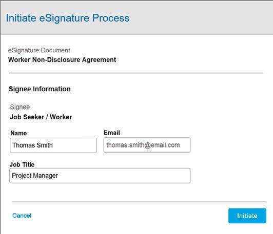 The end user doesn t have to log into DocuSign to see this, it is visible within the SAP Fieldglass platform.