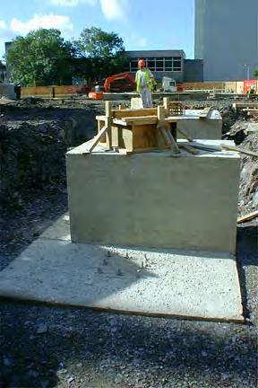 This is one of two reinforced concrete bases