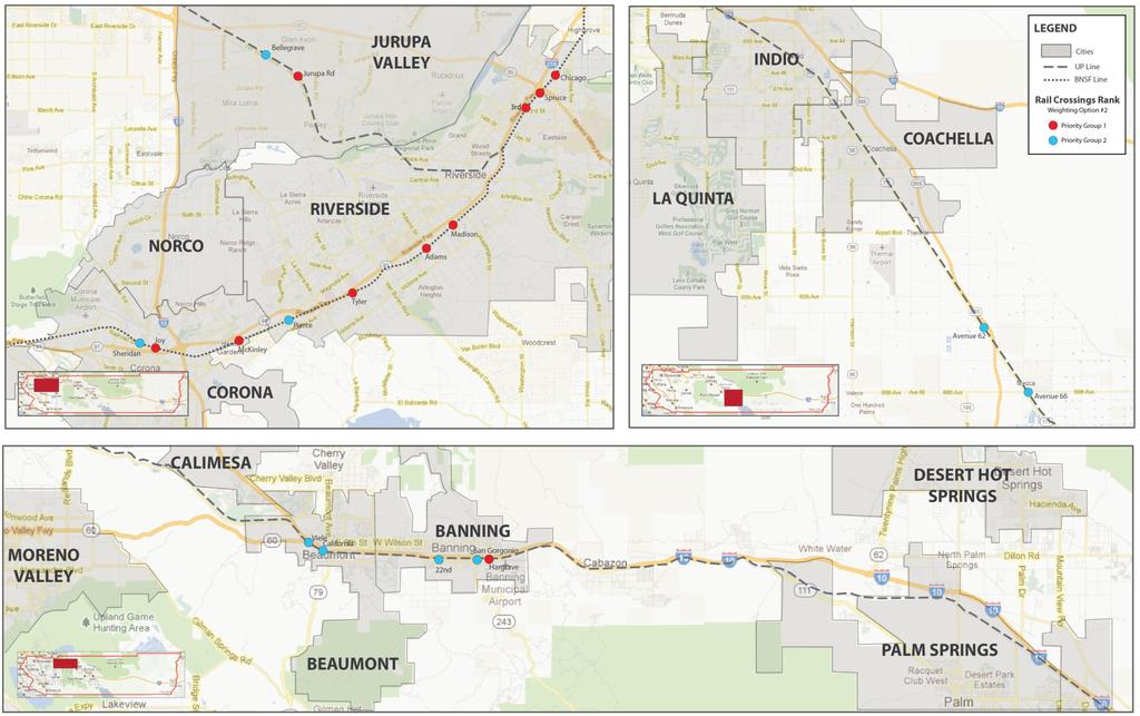 Grade Separation Priority Update Study for Alameda Corridor East (Riverside County)