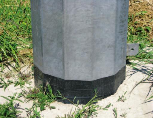 PAGE 6 Power Poles Additional In-Ground Corrosion Protection Hot dip galvanizing provides an excellent means of corrosion protection above ground and in many circumstances this is all that is