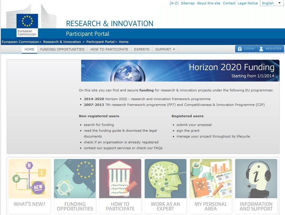 Where to find call & documents? http://ec.europa.eu/research/participants/portal/desktop/en/home.html http://ec.
