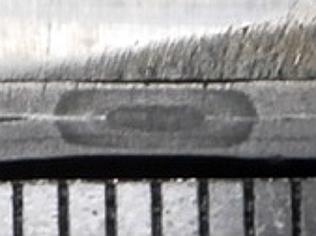 specimen edge. According to requirements Gost 15878- (19). for metl thickness,8 mm the distnce etween spots should e 2 mm with minimum dimeter 6 mm.