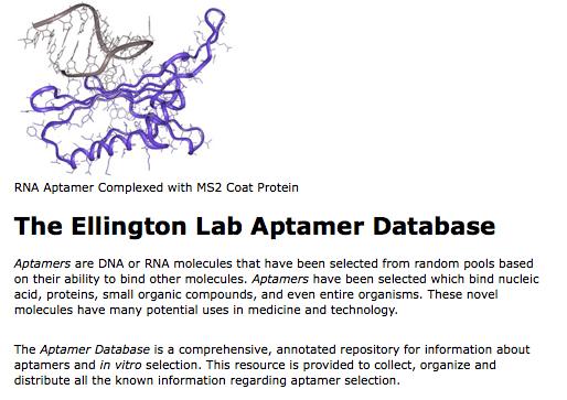 Aptamer database: