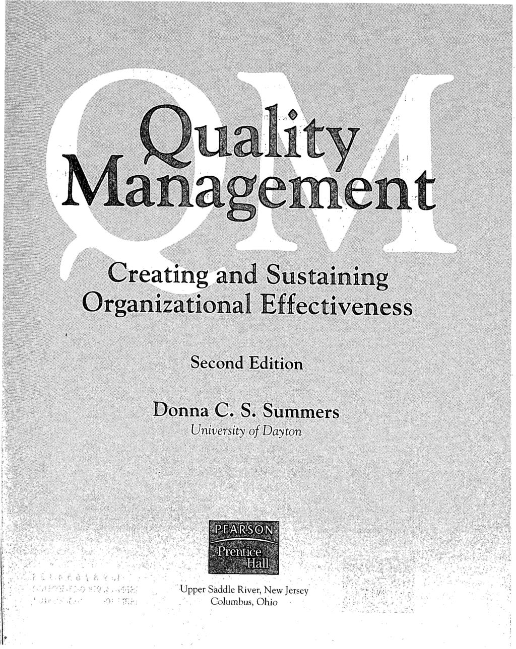 Organizational Effectiveness Second Edition