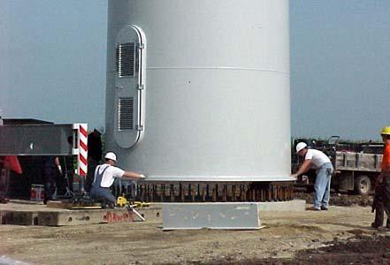 (6) Fitting turbine tower