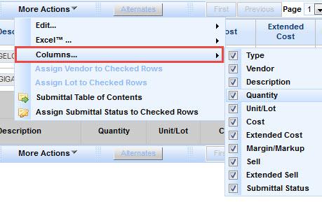 Customizing the Bill of Materials Views Customizing the Bill of Materials Views You can select the columns you want to display on your bill of material views.