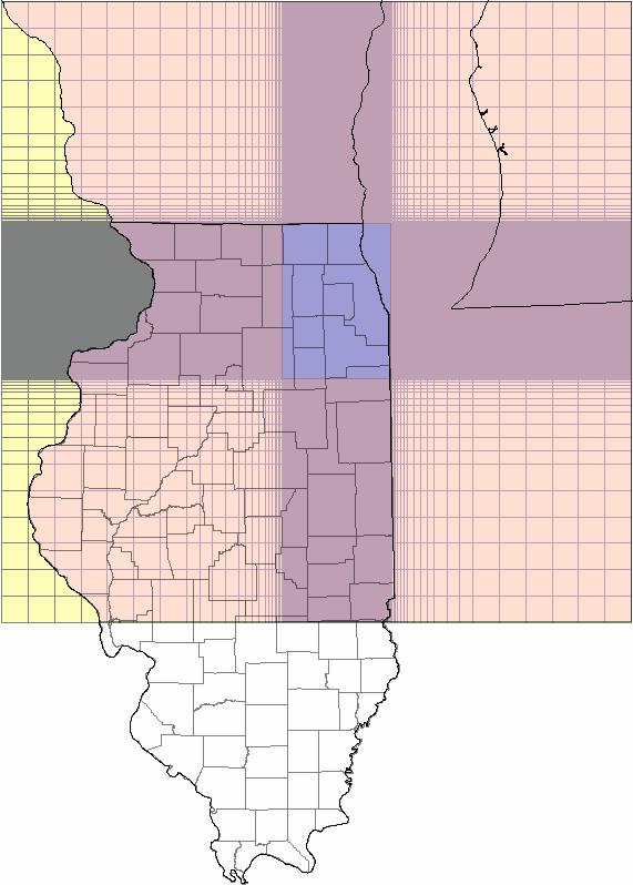 Groundwater Flow Modeling: NE Illinois Regional Model Grid 226 rows 174 columns