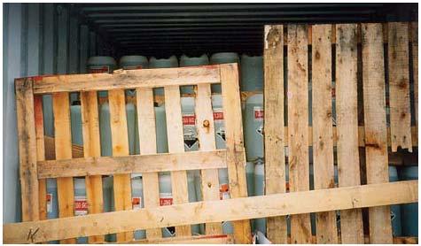 Gap-filling using pallets Pallets can be used to fill gaps Pallets and timber used together can