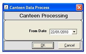 4.5. Canteen Process If you do any change in canteen shift, etc, you have to process this option. 5. Leave Management Figure 45: Canteen Processing 5.
