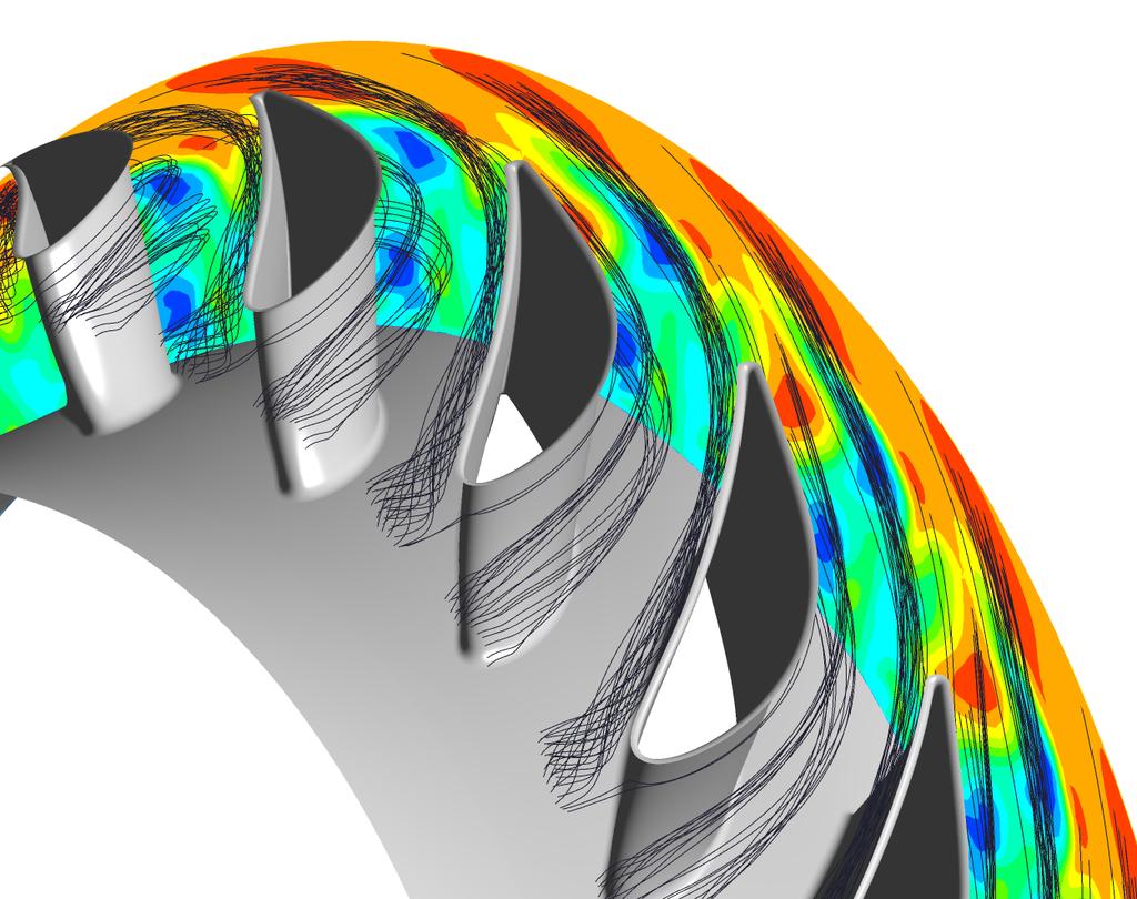 Unsteady 3D CFD analysis of a film-cooled 1 1 2 stage turbine Master s thesis in Applied Mechanics JETHRO