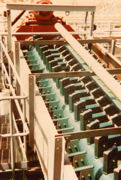 Log washers used in phosphate mining.