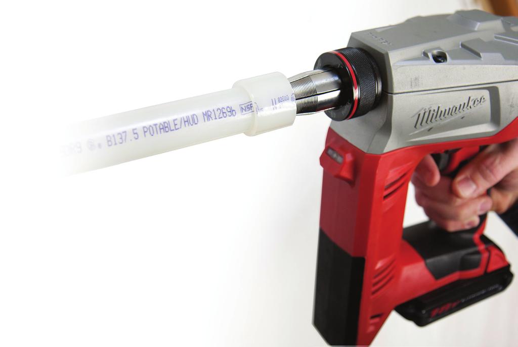 ProPEX connections only require one simple tool and eliminate the need for torches, glues, solvents and gauges.