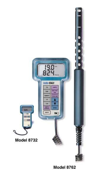 CO 2 measurement TSI-IAQ meter: 0-5000 ppm ±50 ppm or ± 3% of