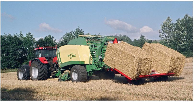 Handling of straw 4 tonnes straw per