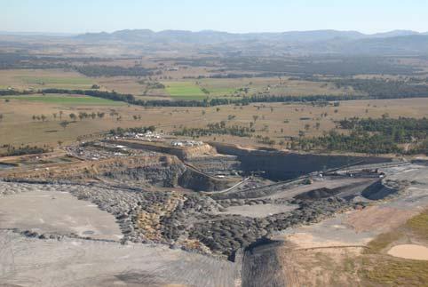 Plates A1 and A2 display the current components of the existing operations within the Glennies Creek Colliery. The Pit Top Area boundary is highlighted on both plates.