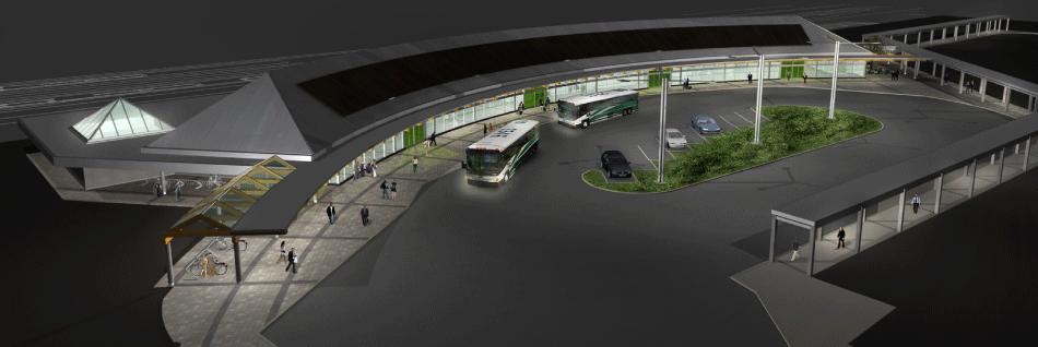 Page 8 of 10 Figure 5: Rendering of new bus loop under construction at Burlington GO station for local and GO Transit 3.