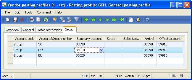 3 Purchasing Fig. 3.4: Specifying the vendor summary account in the posting profile 3.3 Item Management 3.