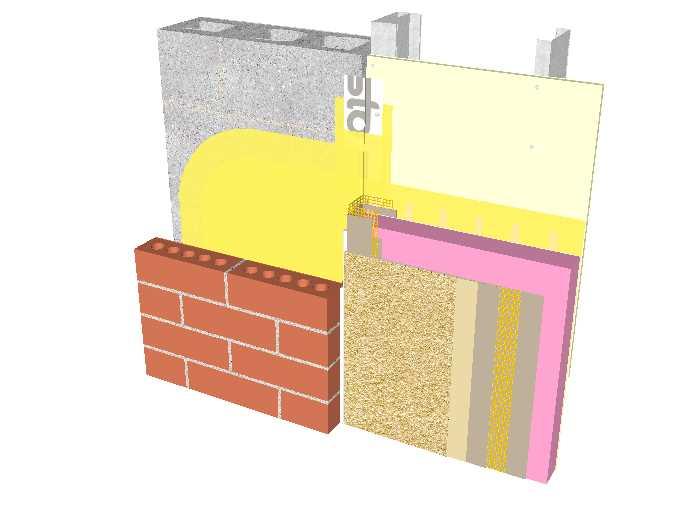 Vertical Termination at Dissimilar Backup Wall Construction Detail No: 53s51B 1 XPS insulation options: StoGuard Transition Membrane Embedded in CMU Backup (Minimum Two Coats on CMU Wall Surface)