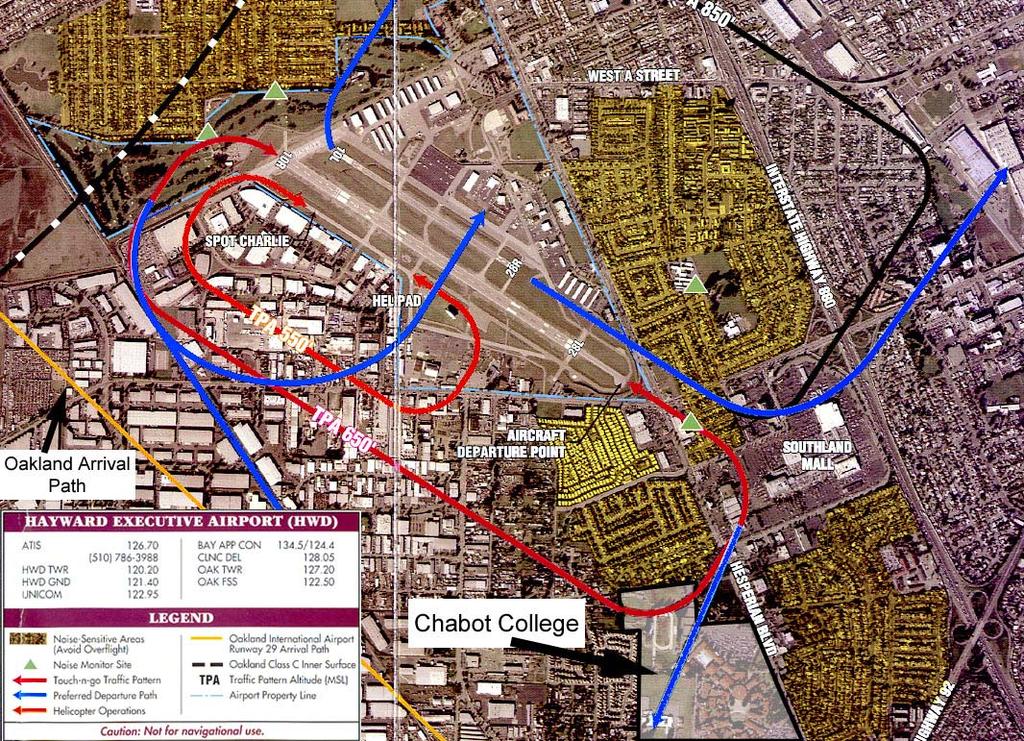 Chabot College Facilities Master Plan, Hayward, CA Page 9 Figure 4: Flight Tracks of Nearby Airports Impacts and Mitigation Standards of Significance The project would result in a significant noise