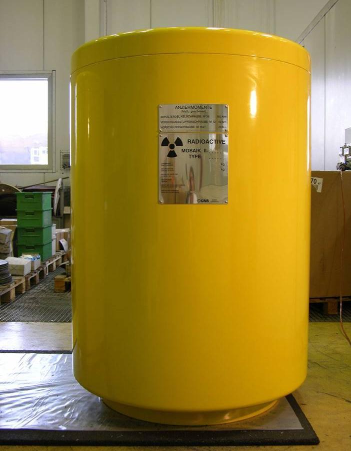 Cylindrical Cast Iron Container Type II
