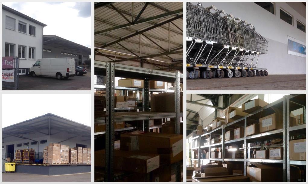 Warehouse equipment: light duty rack and heavy duty rack, big