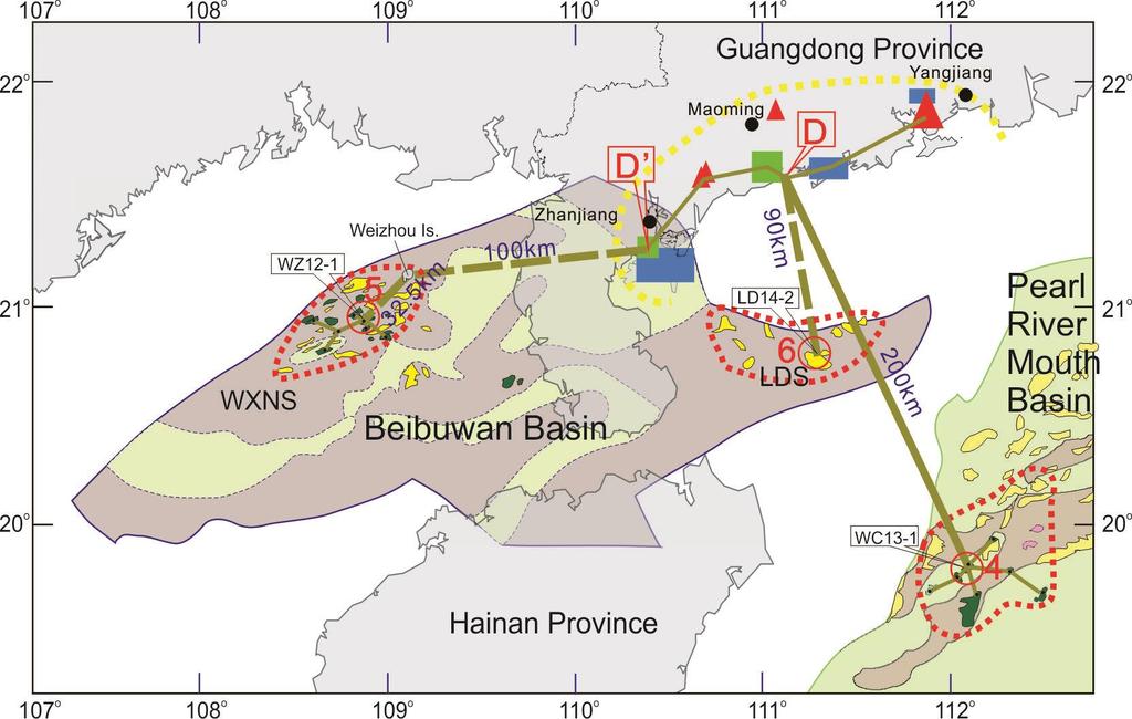Location of Hypothetical CCUS Project Point D is the location for Bao Steel Zhanjiang