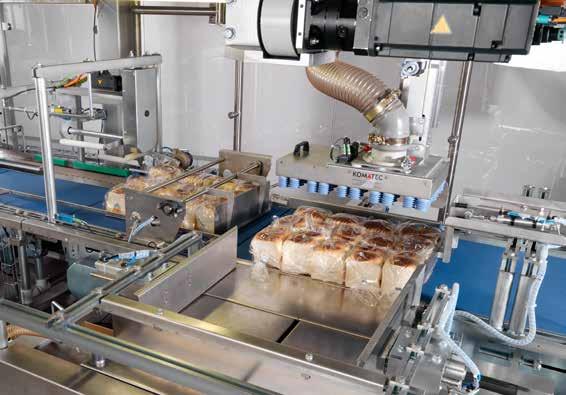 Packaging robots for: Sliced bread Packed and unpacked loaves Toast, sandwich and tin bread