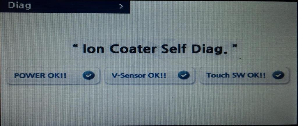 3. How to Use Ion Coater 3-1. Self Diagnosis 1 2 3 First, "ON the Main Power Switch on the back side. 1) 1 POWER OK! with Power Check Beep.