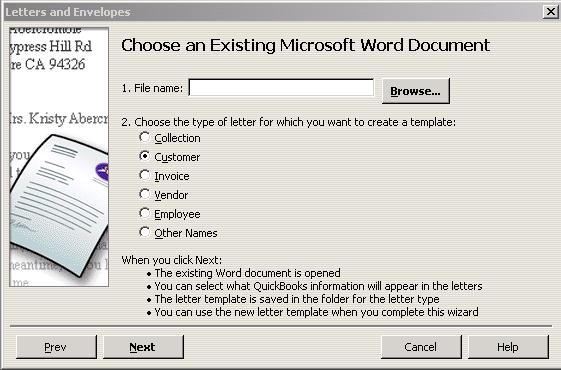 After naming the letter, MS-Word opens.