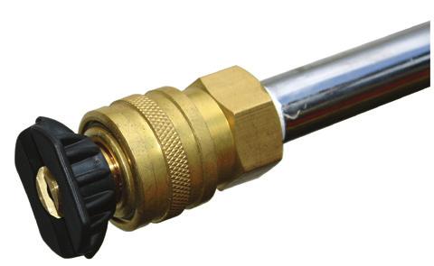 Hose must be free of kinks and leaks. Getting Started Flush water inlet hose before attaching to pump. Attach water inlet hose and pressure hose onto pump.