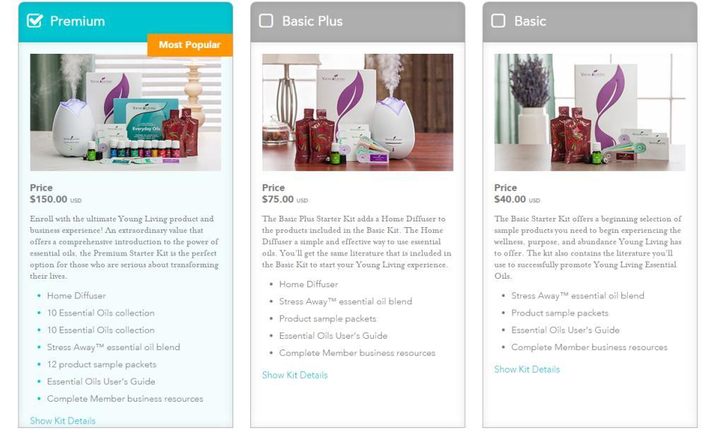 Select the Home Diffuser Option or below that box, click on VIEW ALL STARTER KITS to find the