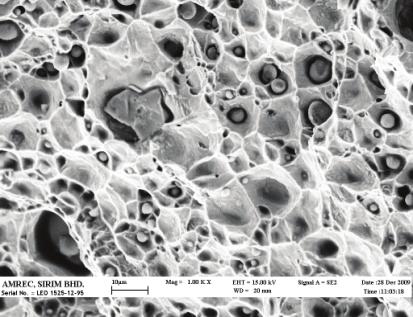 Journal of Mechanical Engineering and Technology of powder can still be detected, where the powder boundaries were replaced by grain boundaries development.