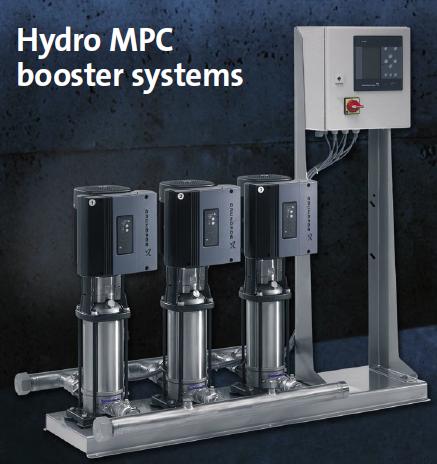 GRUNDFOS HYDRO BOOSTERS FOR EFFICIENT WATER DISTRIBUTION - System built with reliable, efficient pumps - Use of IE3 motors for improved part load efficiency - Multiple Variants to meet specific loads