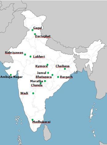 Business cells from market perspective defined Geocycle has access to 14 facilities across India North North central Geocycle