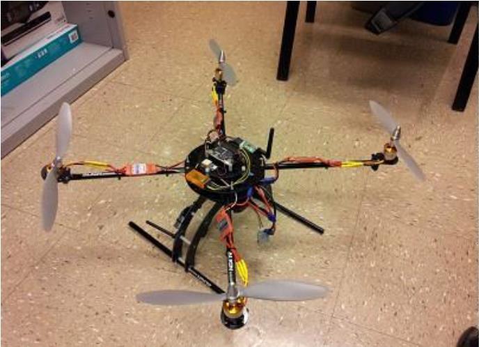 Chapter 3 Accomplished Project Tasks 3.1 Assemble the Quadcopter We built a quadcopter as our mobile platform that can freely move around a bridge and collect data without closing traffic lanes.
