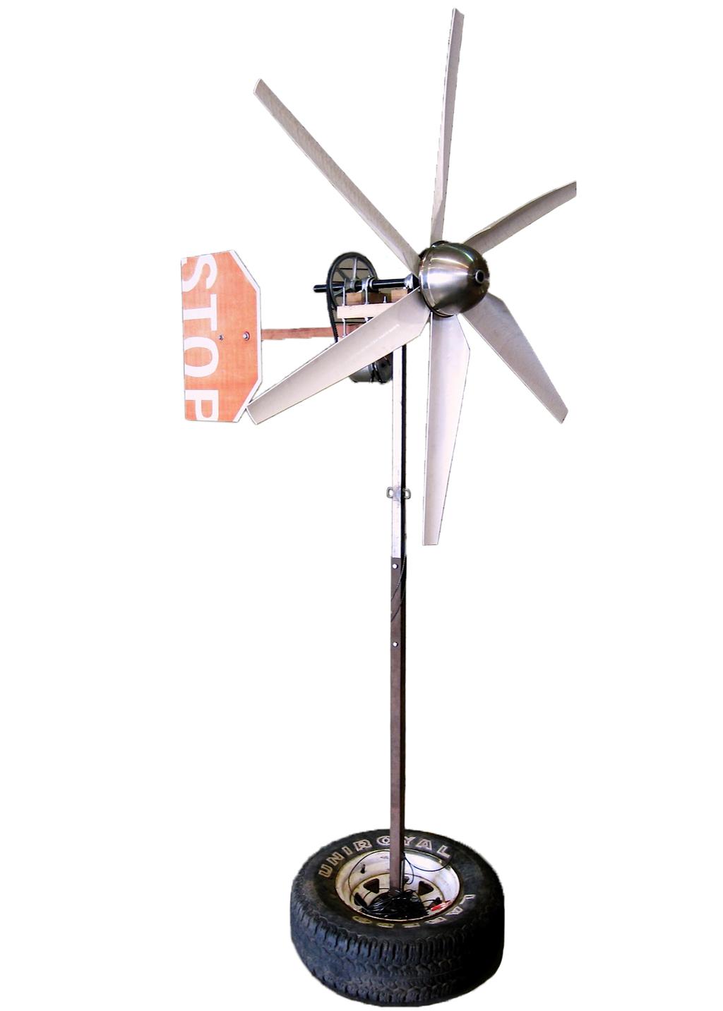 Prototype Figures 3 5 are photos of the wind turbine prototype. By comparison of Figures 1 and 3, one can observe slight differences between the model and the prototype.