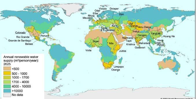 Water Stress Worldwide: 1995-2025
