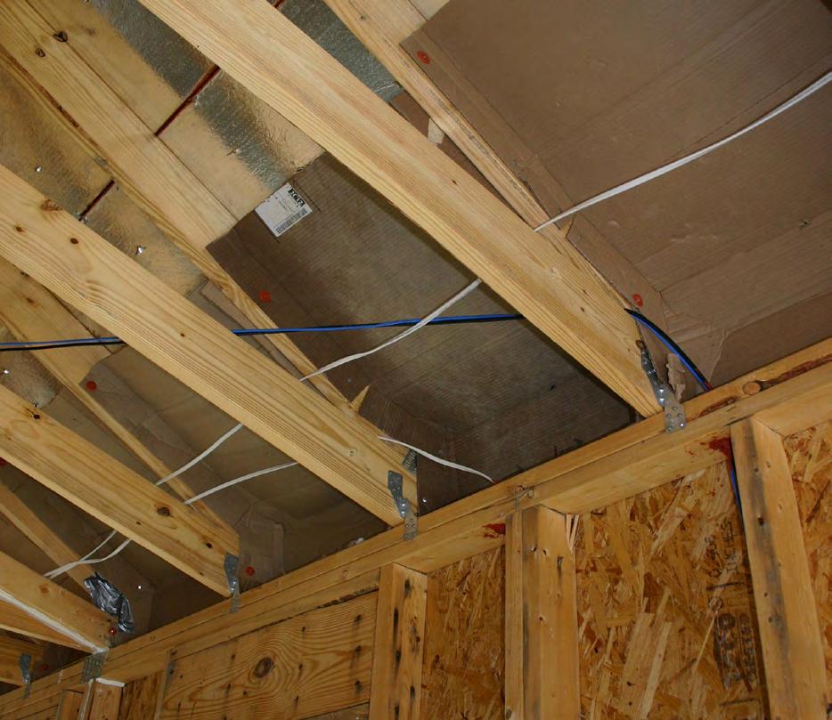 8" minimum of insulation Air sealing at seams & joints,