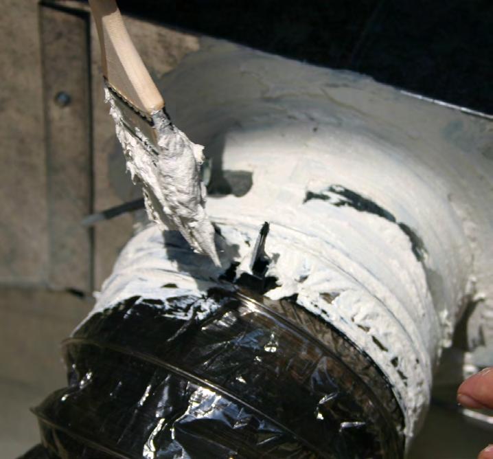 Total duct leakage measured in CFM at 25